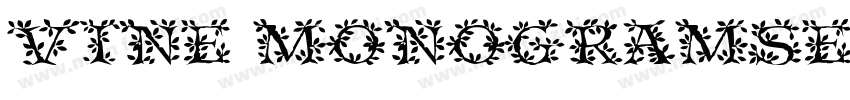 Vine MonogramsEngraved字体转换